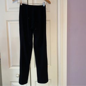 Porto Black Elastic Waist Straight Leg Pants Size 1 ( Sm / Med  )